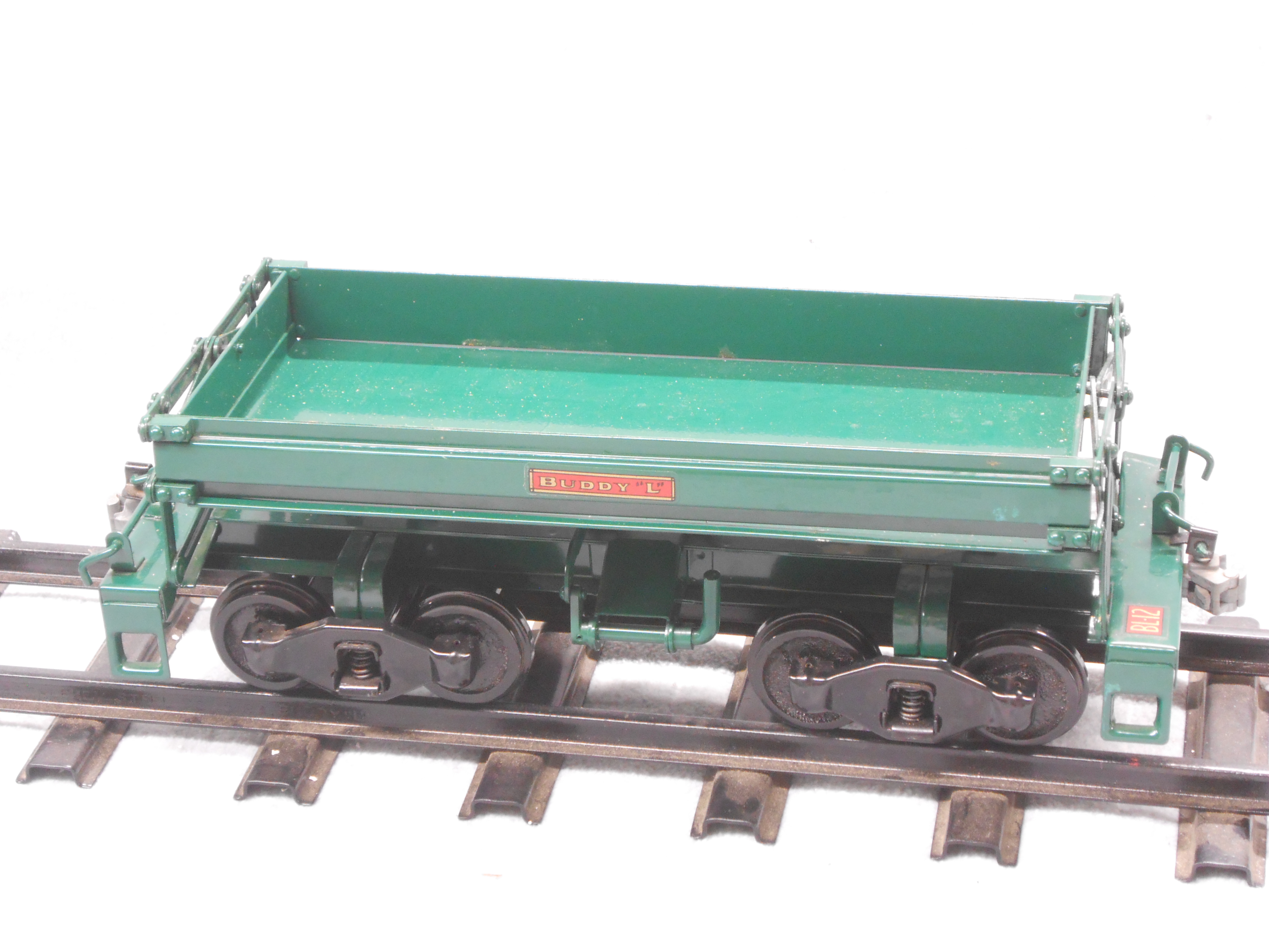 T Reproductions Buddy L Outdoor Train Flat Car with Stakes 